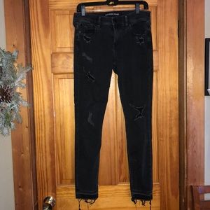 Express black legging ankle jeans